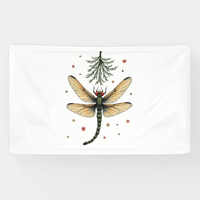 Lona Mistletoe Kiss Dragonfly (Horizontal)