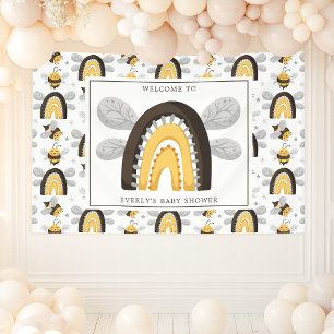 Lona Mod Rainbow Bumblebee Bee Baby Shower