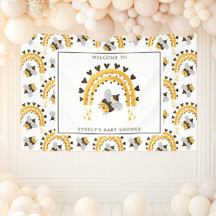 Lona Mod Rainbow Bumblebee Honey Bee Baby Shower