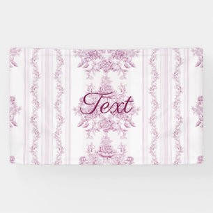 Lona Moda francesa, rosa,toile,floral,patrón,victoriano