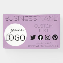 Lona Moda Lilac Social Media Business Logo Promocional