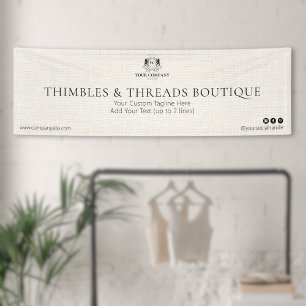 Lona Moda Linen Elegant Business Logo Event Marketing