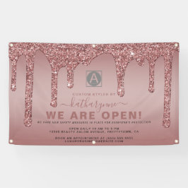 Lona Moda Rosa Gold Sparkle Purpurinas Drips Business O