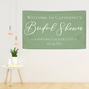 Lona Moda Sage Green Bridal Shower Bienvenida Personali