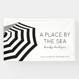 Lona Moda Striped Beach Umbrella Boutique