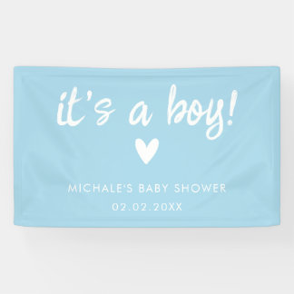 Lona Modern Blue it's a BOY Baby Shower