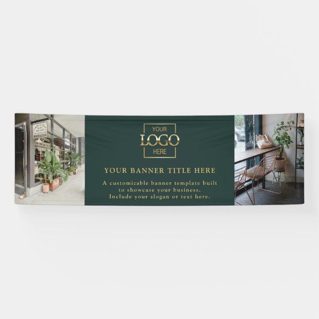 Lona Modern Minimalist Green Custom Business Logo  (Horizontal)