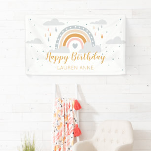 Lona Modern Rainbow Neutral color Birthday