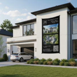 Lona Modern Real Estate Banner with QR Code