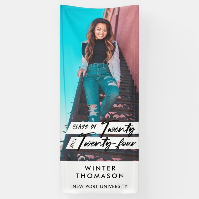 Lona Modern Script Graduate Twenty Twenty Two Photo (Vertical)