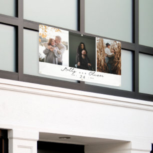 Lona Moderna 3 fotos Champagne Shimmer Boda