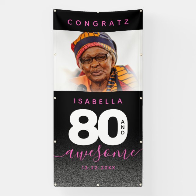 Lona Moderna Girly rosa 80 e impresionante (Vertical)