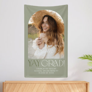 Lona Moderna Graduación De Arco De Fotos De Yay Green F