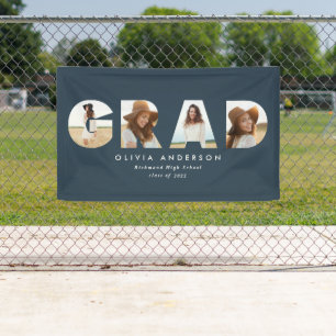 Lona Moderna graduación de fotos multicolores geométr