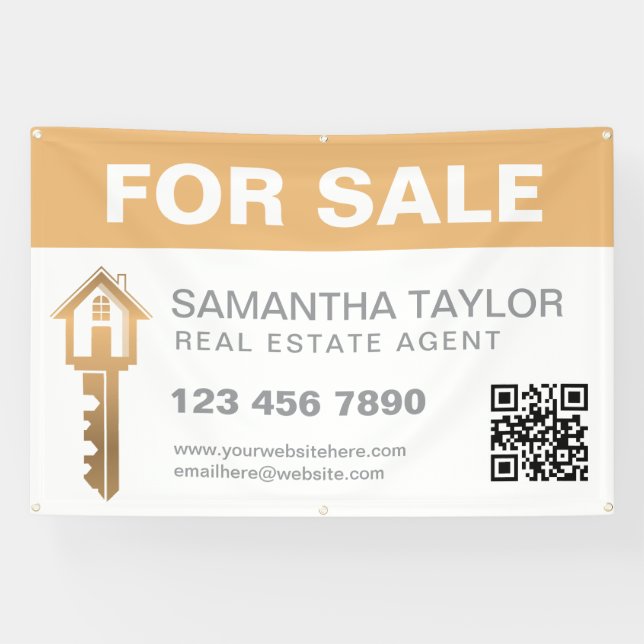 Lona Moderna Propiedad Inmobiliaria Profesional Para Ve (Horizontal)