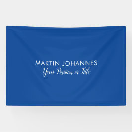 Lona Moderno Elegante Sencillo Estiloso Azul Minimalist