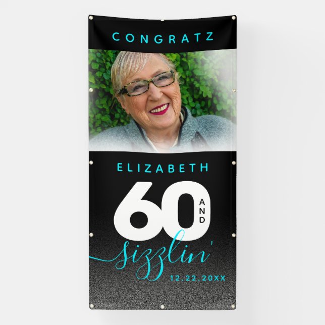 Lona Moderno Helado Girly Azul 60 y Sizzling (Vertical)