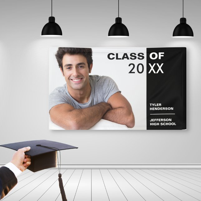 Lona Moderno Rótulo de Fiesta de fotografía de graduaci (Subido por el creador)