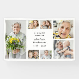 Lona Moderno servicio funeral/conmemorativo de 7 fotos