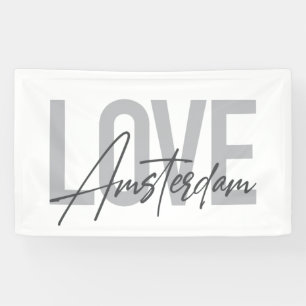 Lona Moderno, simple, moda, diseño fresco Love Amsterda