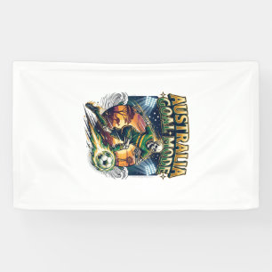 Lona Modo Gol de Australia Esqueleto Camiseta de Nacion