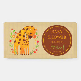 Lona Mommy Giraffe y Calf Baby Shower