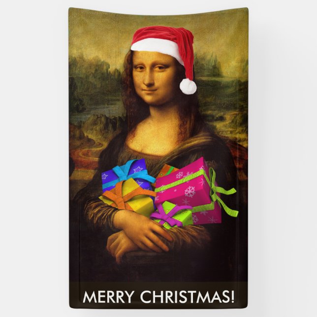 Lona Mona Lisa Santa Claus (Vertical)