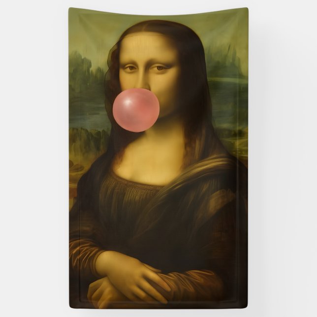 Lona Mona Lisa Soplando Goma Rosa (Vertical)