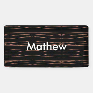 Lona Monograma simple añada su letra de nombre man mini