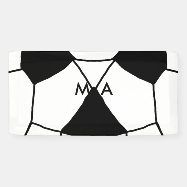 Lona Monograma simple añada su letra de nombre man mini (Horizontal)