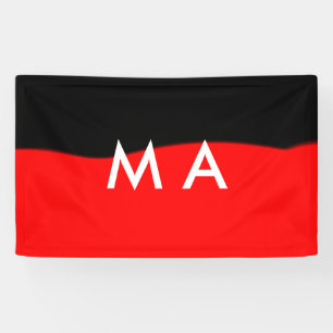 Lona Monograma simple añada su letra de nombre man mini