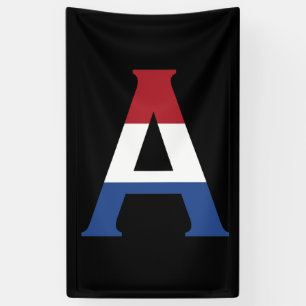 Lona Monograma sobre la bandera de la LND en bnrcnt