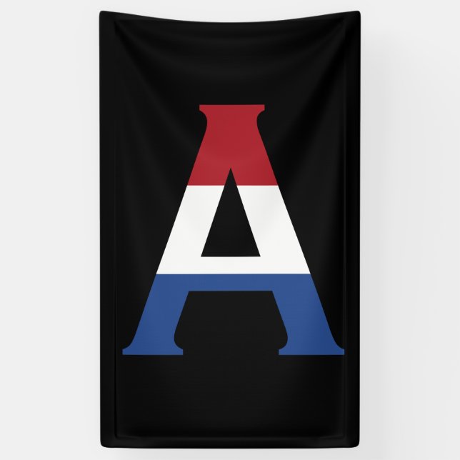 Lona Monograma sobre la bandera de la LND en bnrcnt (Vertical)