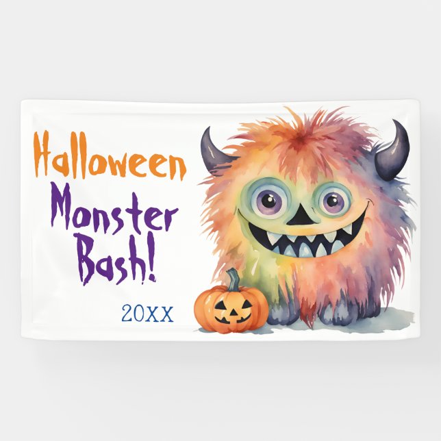 Lona Monster Bash Halloween Party (Horizontal)