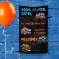 Monster Truck Bash Boy 8 cumpleaños
