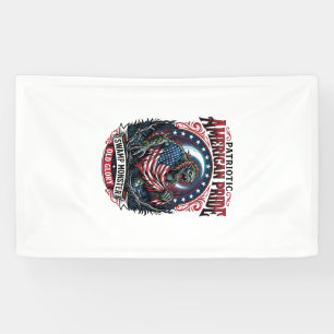 Lona Monstruo Patriótico del Pantano Horror Old Glory P