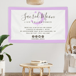 Lona Moon metafísica Minimalista Purple Social Media