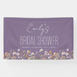 Lona Morado Flor silvestre Boho Bridal Shower