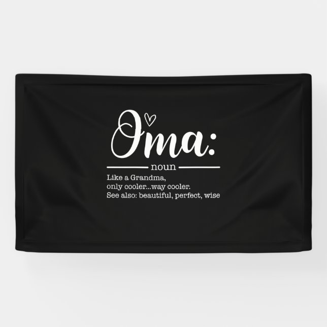 Lona Mother Art Cute Oma Definition Birthday (Horizontal)