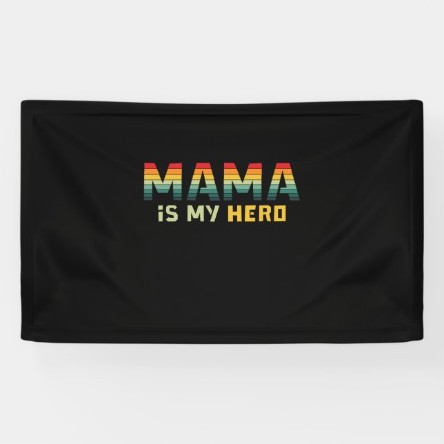 Lona Mother Gift Mama Is My Hero (Horizontal)