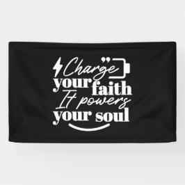 Lona Motivational Christian Quote – Charge Your Faith