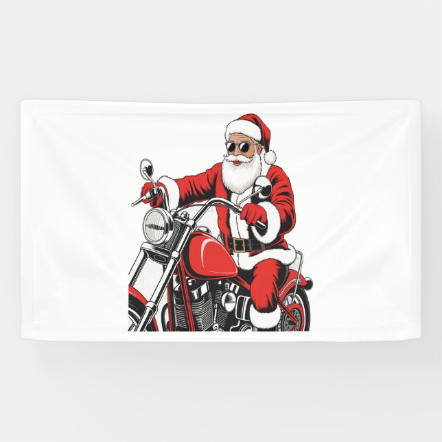 Lona Motocicleta de Santa Riding (Horizontal)