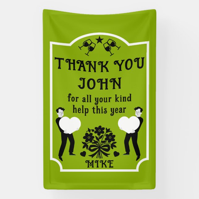 Lona Muchas Gracias (Vertical)