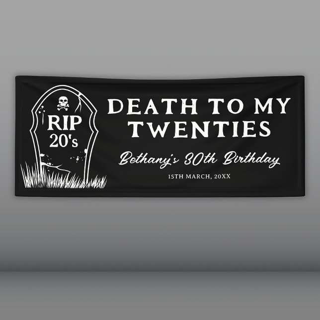 Lona Muerte a mi Fiesta de cumpleaños número 30 (Subido por el creador)