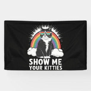 Lona Muéstrame tus gatitos divertido orgullo gay lésbic