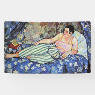 Lona Mujer en la habitación azul (por Suzanne Valadon)