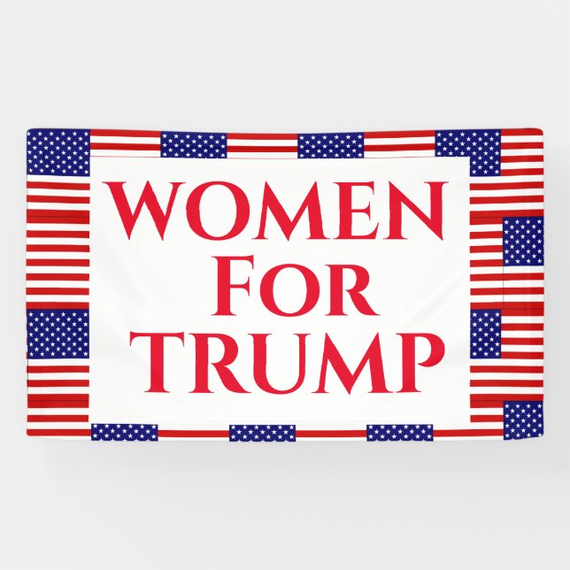 LONA MUJERES PARA TRUMP (Horizontal)