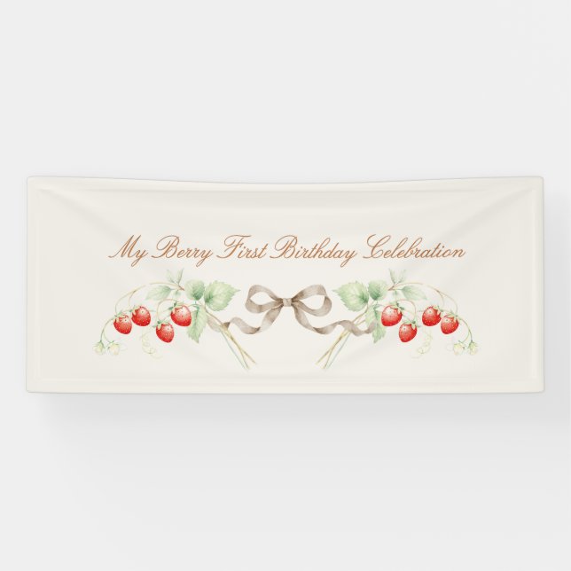 Lona My Berry First Birthday Party (Horizontal)