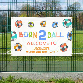 Lona Nacido en la fiesta de cumpleaños de Ball Soccer