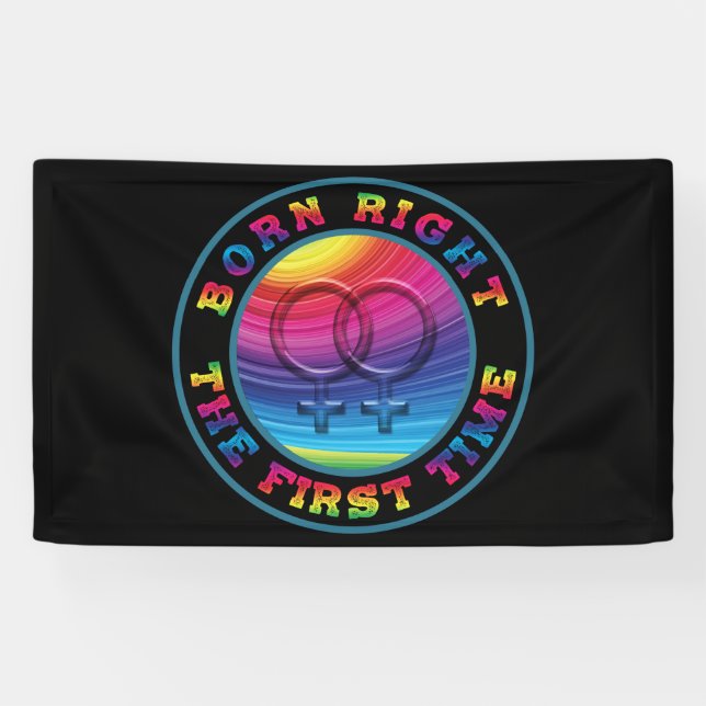 Lona Nacido justo la primera vez (Horizontal)